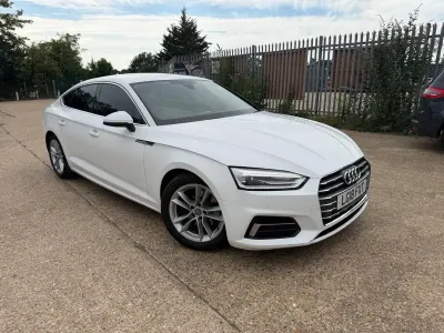 Used Audi A5 Sportback Sport 150 HP (110 kW) 2018 White Hatchback