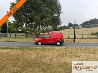 Used Ford Transit Courier 75 HP (55 kW) 2021 Race red (solid paint) Van