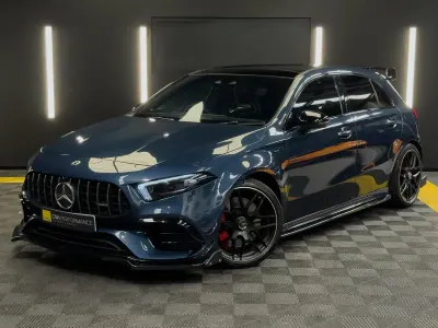Used Mercedes A45 AMG 421 HP (309 kW) 2021 Blue Hatchback