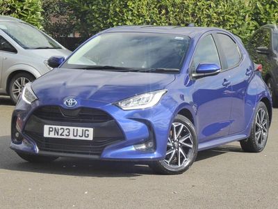 Used Toyota Yaris Hybrid Design 2023 Blue Hatchback