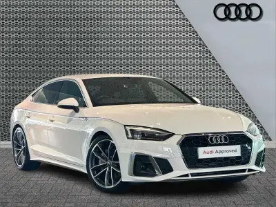 Used Audi A5 S-Line 200 HP (147 kW) 2024 White Hatchback