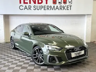 Used Audi A5 Sportback S-Line 204 HP (150 kW) 2023 Green Hatchback