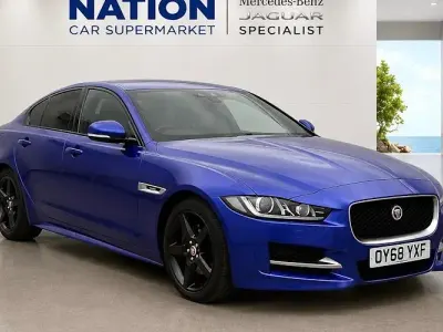 Used Jaguar XE R-Sport 180 HP (132 kW) 2018 Blue Sedan