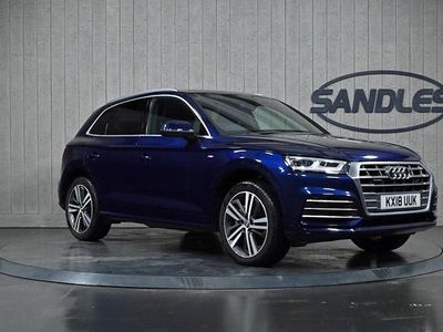Blue Used 2018 Audi Q5 S-Line SUV | £17,999 (Fair price)