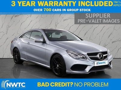 Silver Used 2015 Mercedes E220 AMG line Coupe | £8,995 (Fair price)