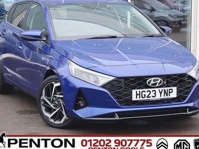 Used Hyundai i20 Premium 2023 Blue Hatchback