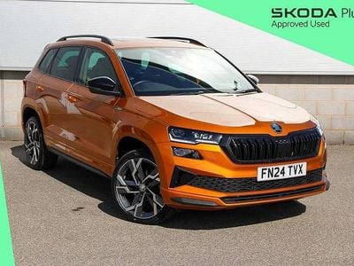Used Skoda Karoq SportLine 150 HP (110 kW) 2024 Phoenix orange metallic SUV