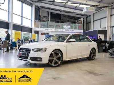 Używany Audi A4 Black Edition 150 KM (110 kW) 2014 Biały Sedan/Limuzyna