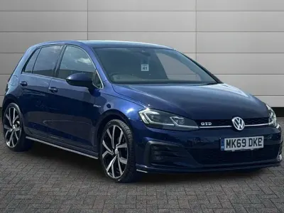 Used VW Golf VII GTD 184 HP (135 kW) 2019 Atlantic blue Hatchback