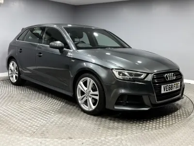 Used Audi A3 Sportback S-Line 150 HP (110 kW) 2018 Grey Hatchback