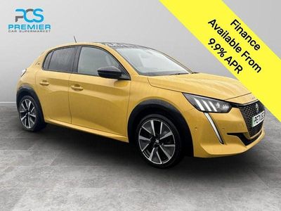 Used Peugeot e-208 Premium 100 kW (136 HP) 2021 Yellow Hatchback