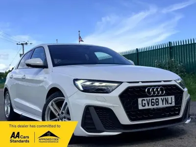 Used Audi A1 Sportback S-Line 116 HP (85 kW) 2019 White Hatchback