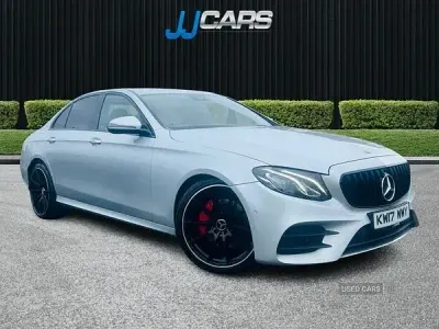 Used Mercedes E220 AMG line 194 HP (142 kW) 2017 Silver Sedan