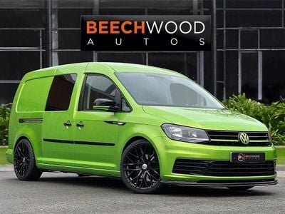 Used VW Caddy Maxi S 102 HP (75 kW) 2020 Green MPV