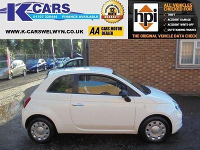 Used Fiat 500 Pop 69 HP (50 kW) 2016 White Hatchback