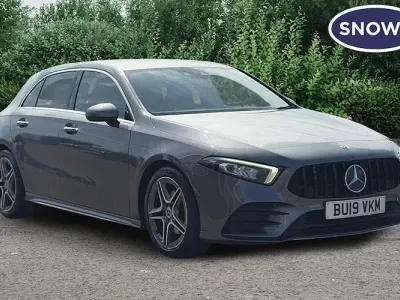 Used Mercedes A200 AMG line 163 HP (119 kW) 2019 Grey Hatchback