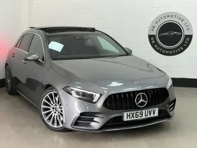 Begagnad Mercedes A35 AMG Premium Plus 2019 Grå Halvkombi
