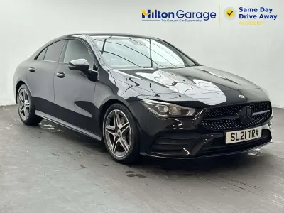 Used Mercedes CLA200 AMG line 163 HP (119 kW) 2021 Black Coupe