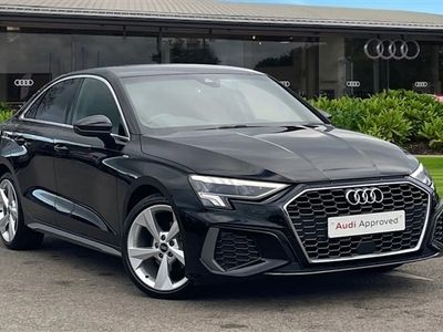 Used Audi A3 S-Line 150 HP (110 kW) 2022 Black Sedan