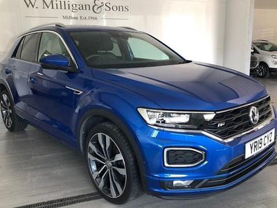 Usado VW T-Roc R-line 150 HP (110 kW) 2019 Azul SUV