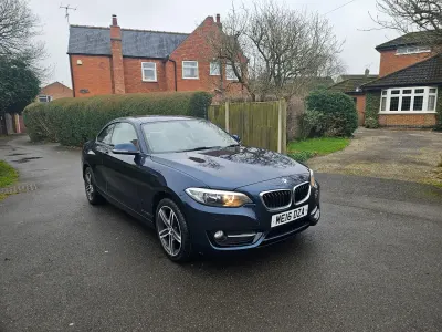 Used BMW 218 Sport Line 2016 Blue Coupe