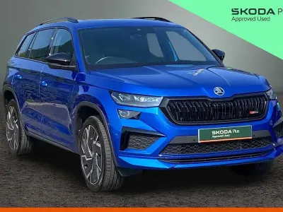Used Skoda Kodiaq vRS 180 HP (132 kW) 2023 Race blue metallic SUV