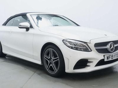 Used Mercedes C200 AMG line 184 HP (135 kW) 2019 White Cabriolet