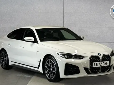 Begagnad BMW 420 Gran Coupé M Sport 181 HK (133 kW) 2023 Vit Sportkupé