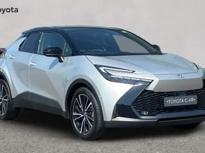 New Toyota C-HR 2026 Sterling silver with black roof SUV