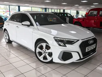 Used Audi A3 S-Line 110 HP (80 kW) 2023 White Sedan