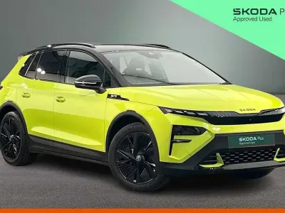 New Skoda Elroq vRS 183 kW (250 HP) 2026 Hyper green black magic pearl effect SUV