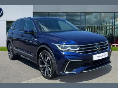 Used VW Tiguan Allspace R-line 150 HP (110 kW) 2022 Blue SUV