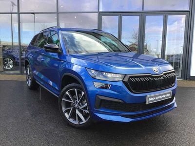 Used Skoda Kodiaq SportLine 150 HP (110 kW) 2022 Blue SUV