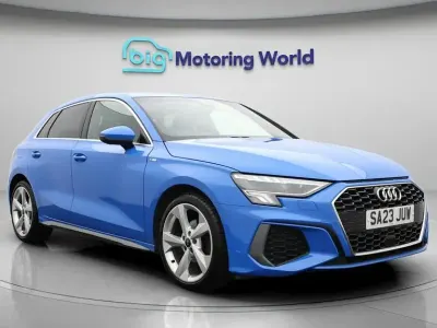 Used Audi A3 Sportback S-Line 110 HP (80 kW) 2023 Blue Hatchback