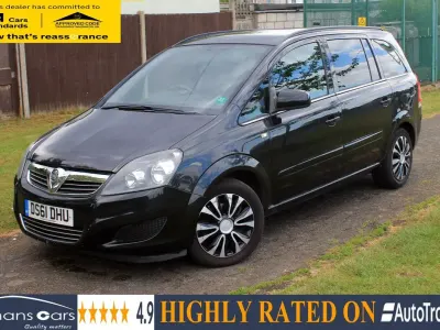 Used Vauxhall Zafira 140 HP (102 kW) 2011 Black MPV