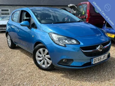Used Vauxhall Corsa Design Edition 90 HP (66 kW) 2016 Blue Hatchback