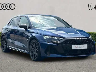 New Audi RS3 Comfort 400 HP (294 kW) 2026 Blue Sedan
