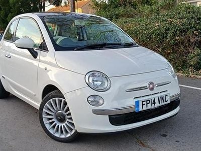 White Used 2014 Fiat 500 Lounge Hatchback | £2,695 (Fair price)