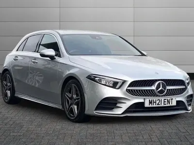 Used Mercedes A220 AMG line 190 HP (139 kW) 2021 Iridium silver Hatchback