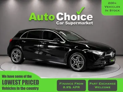 Begagnad Mercedes A250 AMG line 2021 Svart Halvkombi