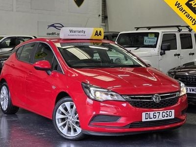 Used Vauxhall Astra Design Edition 125 HP (91 kW) 2017 Red Hatchback