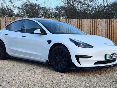 Used Tesla Model 3 Long Range AWD 366 kW (498 HP) 2021 White Sedan