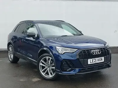 Used Audi Q3 Black Edition 150 HP (110 kW) 2021 Blue SUV