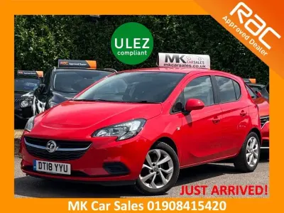 Used Vauxhall Corsa Sport 90 HP (66 kW) 2018 Red Hatchback