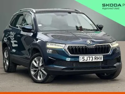 Gebraucht Skoda Karoq SE L 150 PS (110 kW) 2023 Blau SUV
