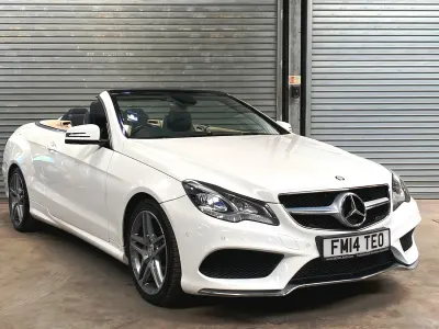 Used Mercedes E220 AMG 175 HP (128 kW) 2014 White Cabriolet