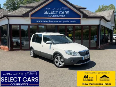 Used Skoda Roomster 90 HP (66 kW) 2015 White MPV