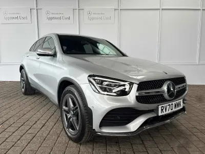 Used Mercedes GLC300 AMG line 2020 Silver Coupe