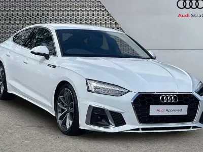 Used Audi A5 Sportback S-Line 204 HP (150 kW) 2022 White Hatchback