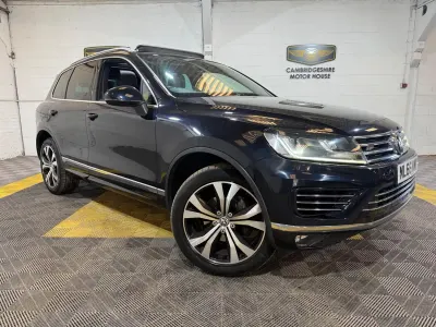 Used VW Touareg R-line 262 HP (192 kW) 2016 Blue SUV